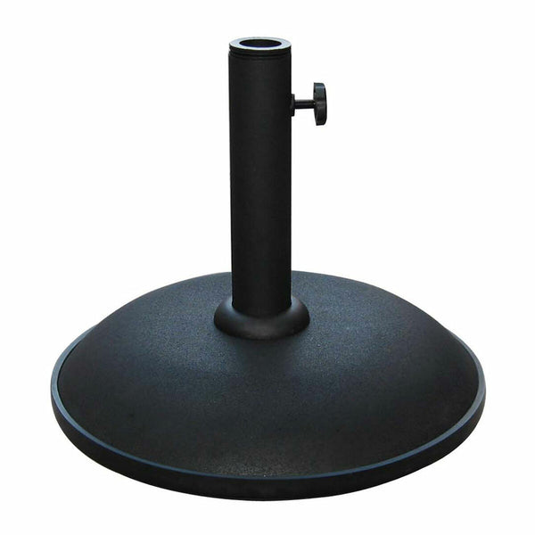 Marbueno Sonnenschirmbasis Rund Beton 36x29,5 cm 11KG Schwarz Garten, Pool, Terrasse