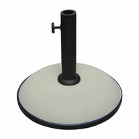 Marbueno Sonnenschirmbasis Rund Beton 36x29,5 cm 11KG Weiß Garten, Pool, Terrasse