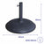 Marbueno Base Sonnenschirm Rund Beton 45x36 cm 20KG Schwarz Garten, Pool, Terrasse