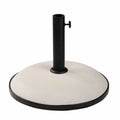 Marbueno Base Sonnenschirm Rund Beton 45x36 cm 20KG Weiß Garten, Pool, Terrasse