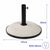 Marbueno Base Sonnenschirm Rund Beton 45x36 cm 20KG Weiß Garten, Pool, Terrasse