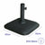Marbueno Sonnenschirmbasis Quadrat Beton 35X35X5,2 cm 11KG Schwarz Garten 10455