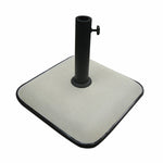 Marbueno Base Schirm Quadrat Beton 45X45X7,3 cm 25KG Weiß Garten, Pool, Terrasse