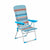 Marbueno Klappstuhl 5 Positionen Aluminium mit Kissen Orange Blau 69X58X110 cm 10465