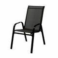Marbueno Gartenstuhl Stahl Schwarz 91X54X65 cm 10467