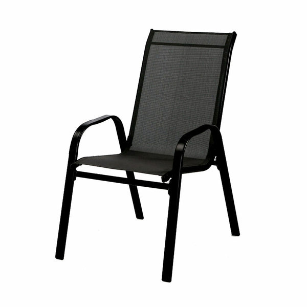 Marbueno Gartenstuhl Stahl Schwarz 91X54X65 cm 10467