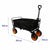 Marbueno Faltbarer Multifunktionswagen Stahl 200 KG Schwarz Garten Strand Camping 86X50X59 cm