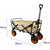 Marbueno Faltbarer Multiuswagen Stahl 200 KG Beige Garten, Strand, Camping 86X50X59 cm