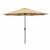 Marbueno Sonnenschirm Stahl 8 Streben D270 cm Polyester Braun Garten 10482