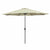Marbueno Sonnenschirm Stahl 8 Streben D270 cm Polyester Beige Garten 10483