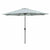 Marbueno Sonnenschirm Stahl 8 Streben D270 cm Polyester Weiß Garten, Pool, Terrasse
