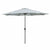 Marbueno Sonnenschirm Stahl 8 Streben D270 cm Polyester Weiß Garten, Pool, Terrasse