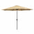 Marbueno Sonnenschirm Stahl 8 Streben D300 cm Polyester Braun Garten, Pool, Terrasse
