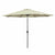Marbueno Sonnenschirm Stahl 8 Streben D300 cm Polyester Beige Garten, Pool 10486