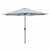 Marbueno Sonnenschirm Stahl 8 Streben D300 cm Polyester Weiß Garten, Pool, Terrasse