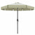 Marbueno Sonnenschirm Stahl 8 Streben D300 cm Polyester Beige Garten Terrasse 10490