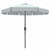 Marbueno Sonnenschirm Stahl 8 Streben D300 cm Polyester Weiß Garten, Pool 10491
