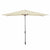 Marbueno Sonnenschirm Stahl 8 Streben 200x300 cm Polyester Beige Garten, Pool 10493