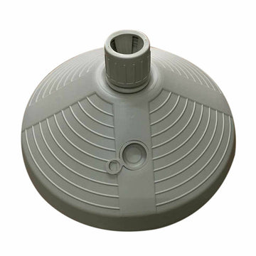 Marbueno Base Sonnenschirm rund Kunststoff 38x38x14 cm 10L Weiß Garten, Pool, Terrasse