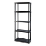Marbueno Regal 5 Böden Kunststoff Schwarz 61x31x171 cm Garten 10538
