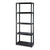 Marbueno Regal 5 Böden Kunststoff Schwarz 61x31x171 cm Garten 10538