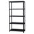 Marbueno Regal 5 Böden Kunststoff Schwarz 90x40x180 cm Garten 10539