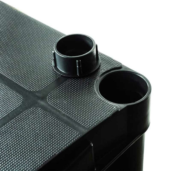 Marbueno Regal 5 Böden Kunststoff Schwarz 90x40x180 cm Garten 10539