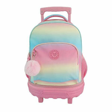 Schulrucksack mit Rädern Toybags Blin Blin Gradient Pink