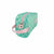 Reise-Toilettentasche Toybags Blin Blin Kiss Me grün 15 x 25 x 11 cm