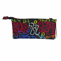Dreifaches Mehrzweck-Etui Toybags Grafitti 11 x 23 x 5 cm