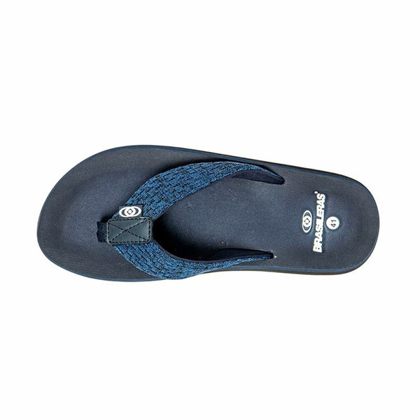 Flip Flops für Männer Brasileras Puff Marbled Blau