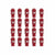 Set Muttern OMP 7075 Rot 20 uds M14 x 1,25