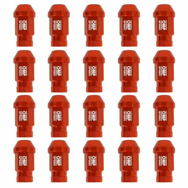 Set Muttern OMP 7075 Orange 20 uds M14 x 1,25