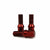 Set Muttern OMP 27 mm Rot 20 uds M14 x 1,25