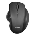 Schnurlose Mouse Nilox Ratón Wireless Ergonómico Negro Schwarz Rot 3200 DPI