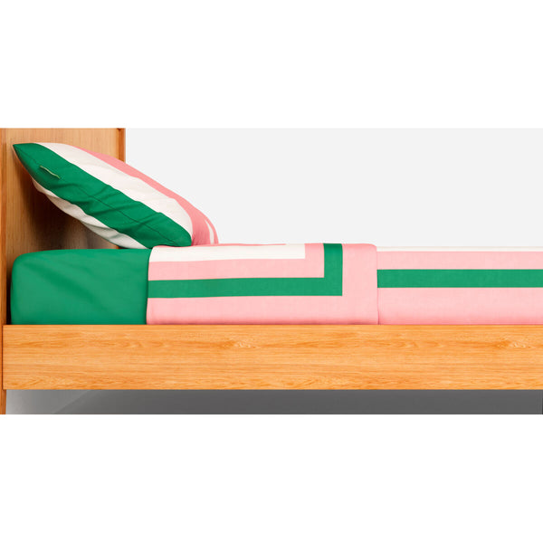 Bettwäsche-Set Benetton grün Rosa Apfel 4 Stücke