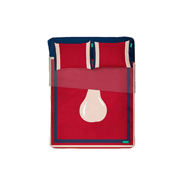Bettwäsche-Set Benetton Rot Standard Birne 4 Stücke