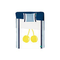 Bettwäsche-Set Benetton Gelb Blau Kirschen 3 Stücke