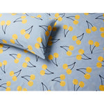 Bettwäsche-Set Benetton Gelb Blau Standard Kirschen 4 Stücke
