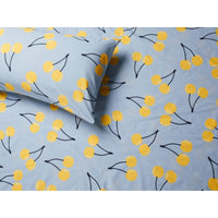 Bettwäsche-Set Benetton Gelb Blau Standard Kirschen 4 Stücke