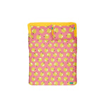 Bettwäsche-Set Benetton Gelb Rosa Apfel 4 Stücke