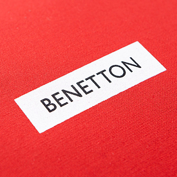 Kissen Benetton Weiß Rot Kirschen 40 x 40 cm karriert