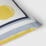 Kissen Benetton Gelb Weiß Kirschen 40 x 40 cm karriert