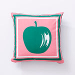 Kissen Benetton grün Rosa Apfel 40 x 40 cm karriert