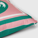 Kissen Benetton grün Rosa Apfel 40 x 40 cm karriert