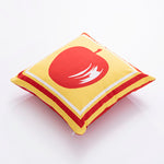 Kissen Benetton Gelb Rot Apfel 40 x 40 cm karriert