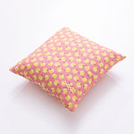 Kissen Benetton Gelb Rosa Apfel 40 x 40 cm karriert