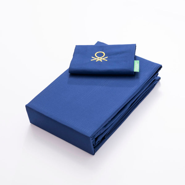 Bettwäsche-Set Benetton Blau individuell 3 Stücke