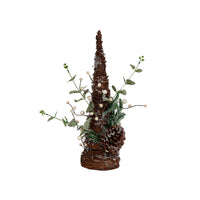 Weihnachtsbaum Romimex Braun grün Polyäthylen Kiefernzapfen 24 x 47 x 24 cm