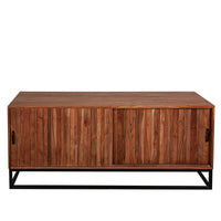 Anrichte Romimex Braun Akazienholz 40 x 60 x 140 cm